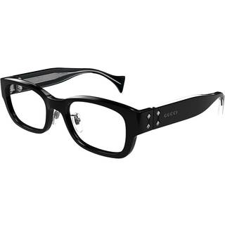 Gucci Unisex GG1744OJ 001 Optiske stel Acetat Sort Transparent Firkantet