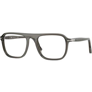 Persol Unisex PO3359V JACQUES 1103 Optiske stel Acetat Grå Transparent Firkantet Normal