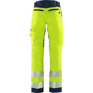 Fristads 130164 Hi Vis Bukser kl.2, Flexforce / Arbejdsbukser Hi-Vis gul/Marine C146