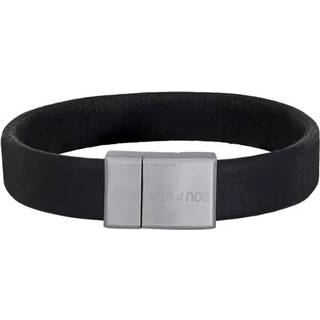 Son of noa sort læderarmbånd