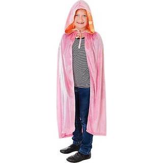 Lyserød velour kappe