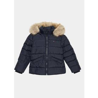 Tommy Hilfiger Tommy Hilfiger Blue Girls Essential Down Faux Fur Hood Jacket