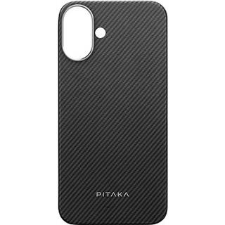 PITAKA Ultra-Slim Case Black/Grey Twill - iPhone 16 Plus