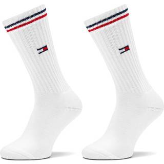 Tommy Uni TJ Iconic Crew Socks 2-pak - White - Str 35/38 * Kampagne *