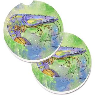 """" Caroline's Treasures Rejer Set med 2 Cup Holder Car Coasters 8342Carc 2.56 Multicolor """"