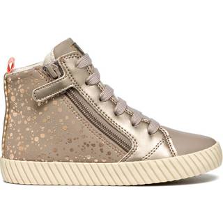 GEOX Junior Piger Mirroless Lyn Høj Top Træningssko Dark Beige