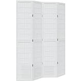 Rumdeler Massivt Kejsertræ Hvid - 40 x 200 cm / 4