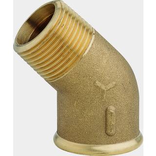 Rørvinkel Maestrini 45° Elbow Male/Female, messing, vinklet 45°, 1" G (BSP) (indvendig) til 1" G (BSP) (udvendig)
