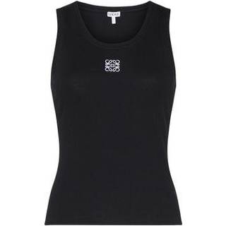 Loewe Anagram cotton-blend tank top - black - S