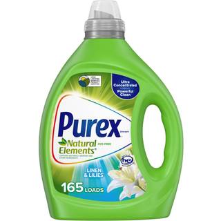 Purex flydende vaskemiddel Ultrakoncentreret naturelementer linned og liljer 82,5 ounce 165 ls