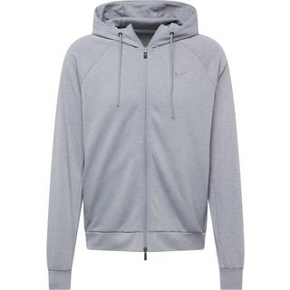 Nike Primary Fleece Dri-FIT UV Performance-hættetrøje med lynlås i fuld længde til mænd - grå - grå - XS