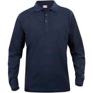 Clique 28233 Basic Polo L/S Junior Mørk Marine 130/140