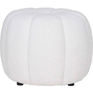 Paisley Puf, Off-white Ø48x38 cm.