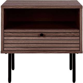 Kyoto Hjørnebord med 1 skuffe i smoked egefiner.