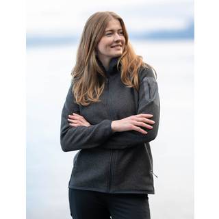 Bergans Kamphaug Knitted Hoodie Women Dark Shadow Grey L