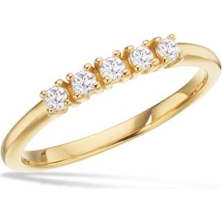 Scrouples ring med cubic zirkonia i forgyldt