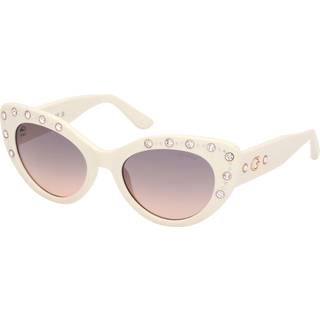 Guess Kvinde GU00163 21B Solbriller Injiceret Hvid Røg Cat Eye Normal