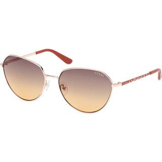 Guess Kvinde GU00148 32F Solbriller Metal Guld Brun Rund Normal