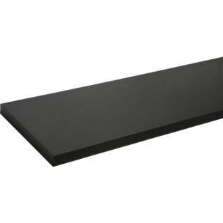 Hylde melamin sort 16 mm x 20 x 120 cm