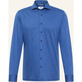 SLIM FIT Jersey Shirt in blue plain