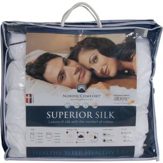 Silkedyne 140x200 cm - Helårsdyne med 100% langfibret mulberry silke - Nordic comfort dyne