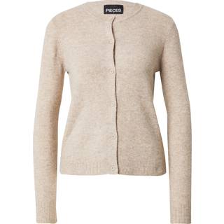 Pieces - Pcmalou Ls Knit Cardigan - 4635853 Taupe Gray Melange