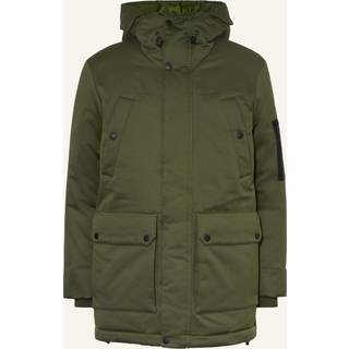 Marc O'Polo Herren Parka grün unifarben - grün