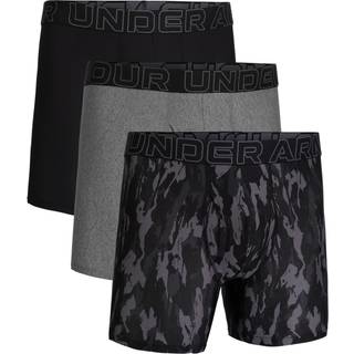 Under Armour Performance Tech™ Mesh Printed Men's 6" Boxerjock® Castlerock / Castlerock Medium Heather / Castlerock L