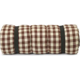 Bothy Check Quilted Mattress - Cinnamon/Grey Green
