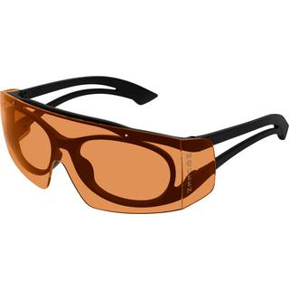 Alexander McQueen Unisex AM0489S 003 Solbriller Bio-injekt Sort Orange Maske