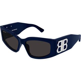 Balenciaga Kvinde BB0321S 007 Solbriller Acetat Blå Grå Cat Eye
