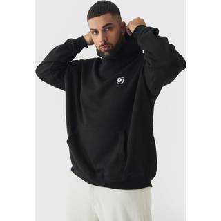 Mens Black Plus 8 Ball Embroidered Hoodie