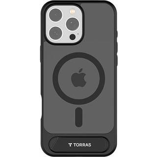 TORRAS - iPhone 16 Pro - Hybrid Cover m. Ståfunktion - MagSafe Kompatibel - Sort