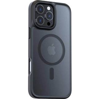 TORRAS - iPhone 16 Pro Max - Guardian Ostand Series Cover m. Kickstand - MagSafe Kompatibel - Sort