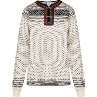 Dale of Norway Unisex Setesdal Sweater Norweigan Wool Offwhite/Black, Off white/Black, S