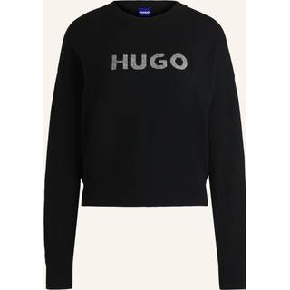 Sweater med relaxed fit og crew neck samt glitterlogo