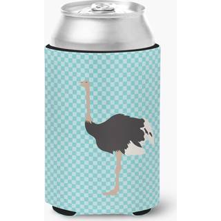 """" Caroline's Treasures Common Ostrich Blue Check Decorative kan hugger flerfarvet """"