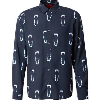 HUGO Emero Animal Graphic Shirt Black