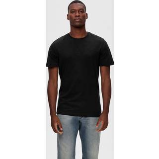 Selected Homme 3pak t-shirt i sort til herre