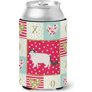 """" Caroline's Treasures CK5684CC Ragamuffin #1 Cat Love Can eller Bottle Hugger Cold-Beverage-Koozies Multicolor """"