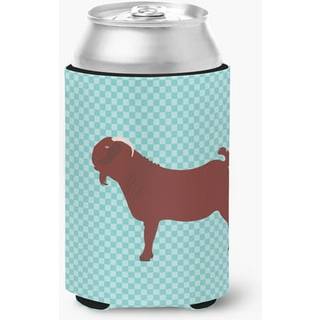 """" Caroline's Treasures Kalahari Red Goat Blue Check Dekorativ kan hugger flerfarvet """"