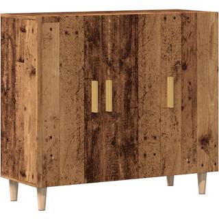 skab 90x34x80 cm konstrueret træ gammelt træ-look