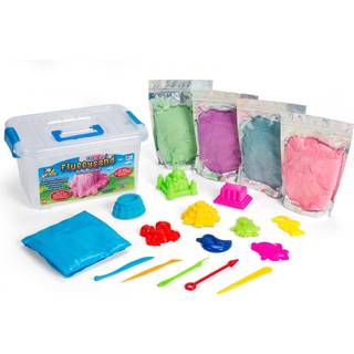 ArtKids Fluffy Sand - Stort sæt med spande (32798)