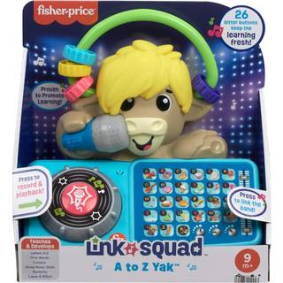 Fisher-Price Baby Learning Toy Link Squad A til Z Yak med interaktiv musik & lys i alderen 9 måneder kompatible kun med linkholdsartikler