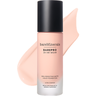 bareMinerals Ansigts-make-up Foundation BAREPRO® 24HR Wear Skin-Perfecting Matte Liquid Foundation Mineral SPF 20 Light 20 Warm 30 ml (10.867,00 kr / 1 l) - 30 ml