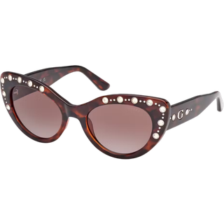 Guess Kvinde GU00163 52F Solbriller Injiceret Havana Marrone Cat Eye Normal Sfumato