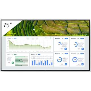 Sony FW-75BZ30L skilte display Digital fladpaneldisplay 190,5 cm (75") LCD Wi-Fi 440 cd/m² 4K Ultra HD Sort Android 24/7