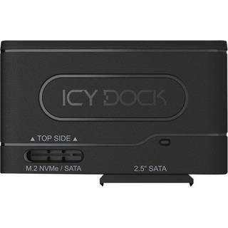 Icy dock EZ-Adapter MB104U-1SMB - storage controller - M.2 Card (PCIe NVMe & SATA) / SATA SSD - USB 3.2 (Gen 2)