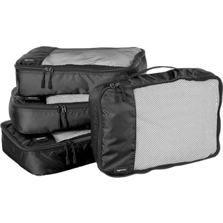 Amazon Basics 4 Stykke Pakning Rejsearrang?r Cubes Set - Medium sort