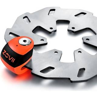 Skivelås med alarm Zovii - Orange